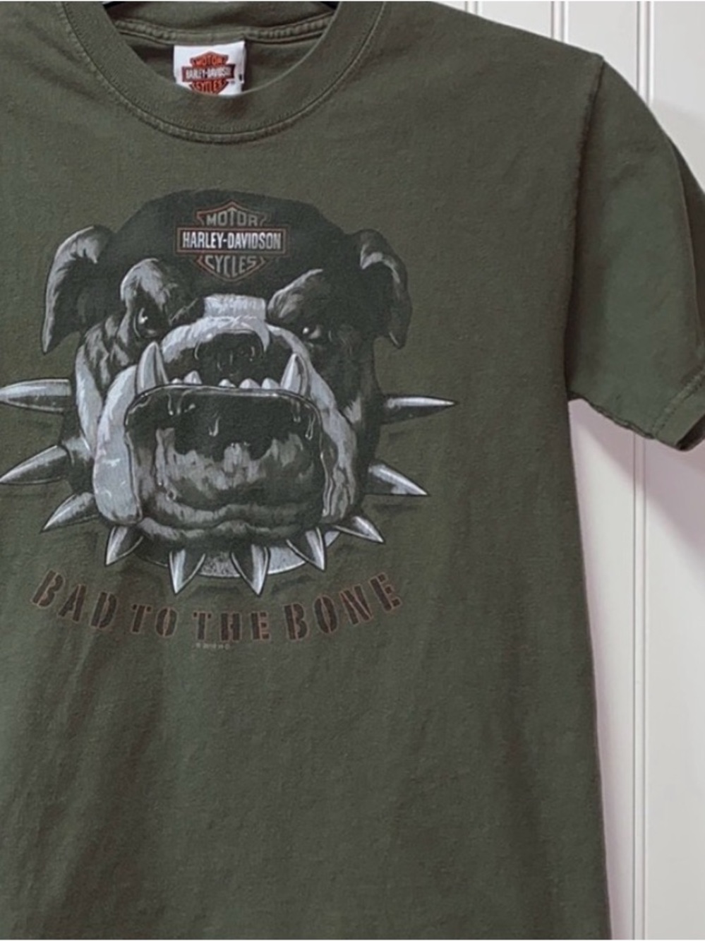 Harley Davidson Bulldog Shirt S Made in USA